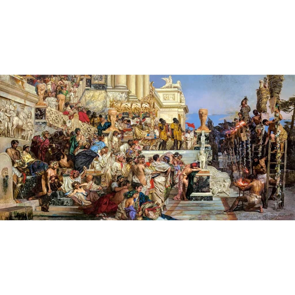 Pussel – Nero’s torches, konstpussel, 4000 bitar
