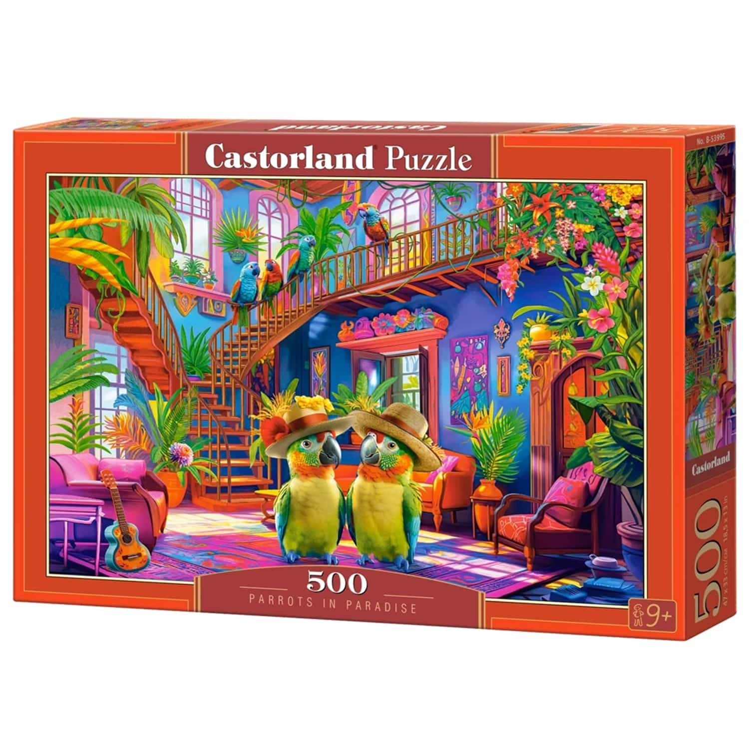 Pussel - Parrots in paradise 500 bitar