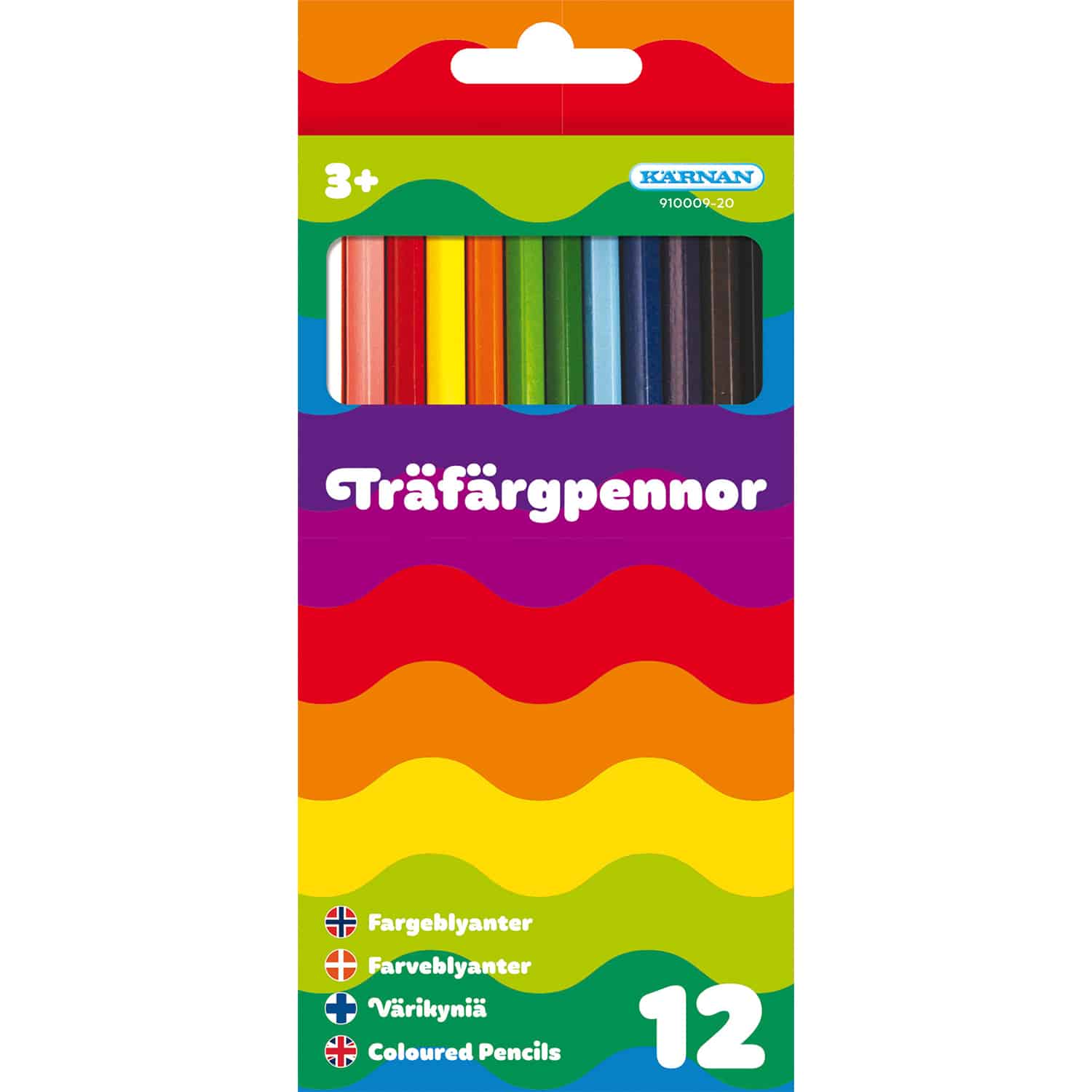 Pennor - Träfärgpennor 12st
