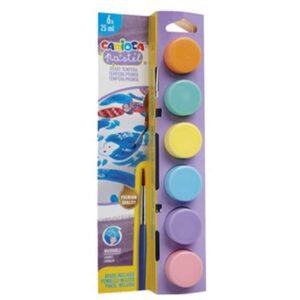 Temperafärg 6x 25-ml pastell - Carioca