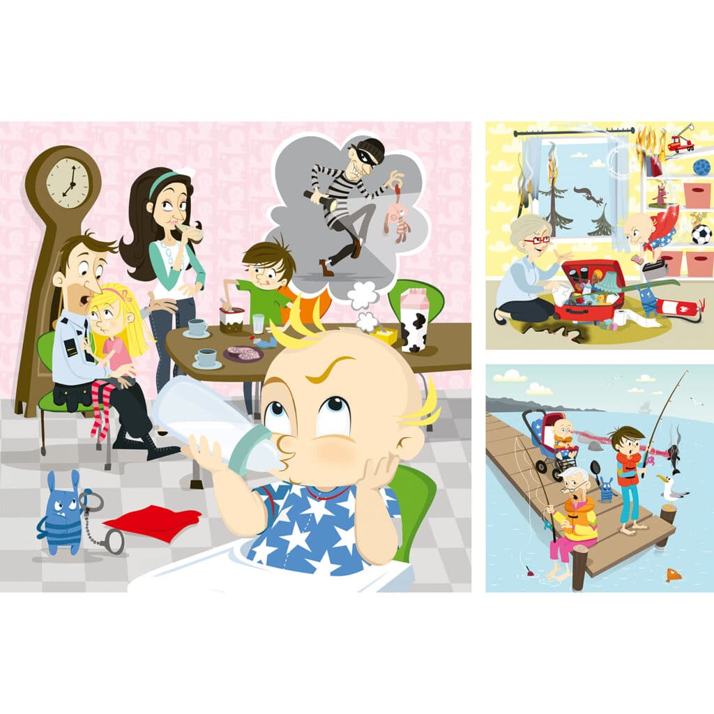 Ravensburger Barnpussel – Super Charlie 3×49 bitar
