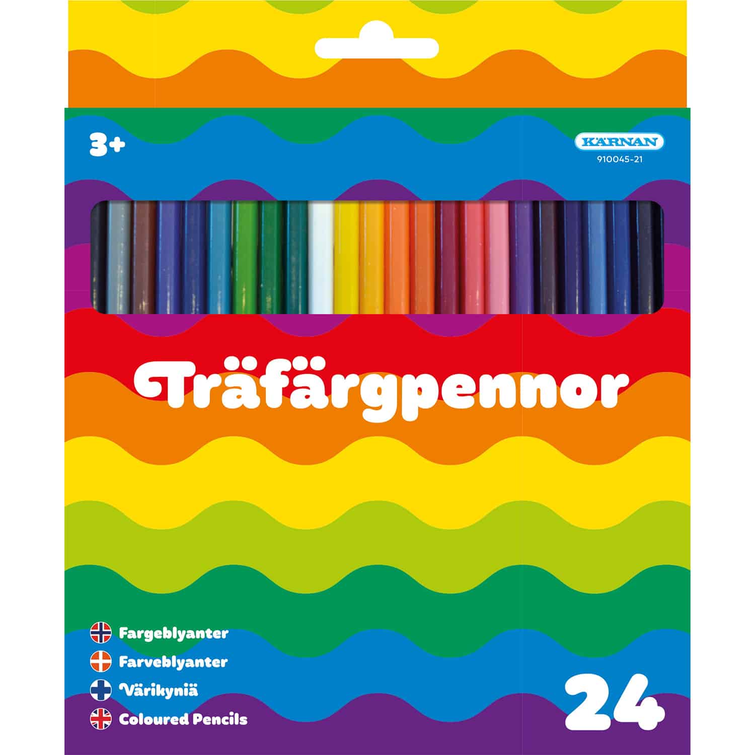 Träfärgpennor 24 st
