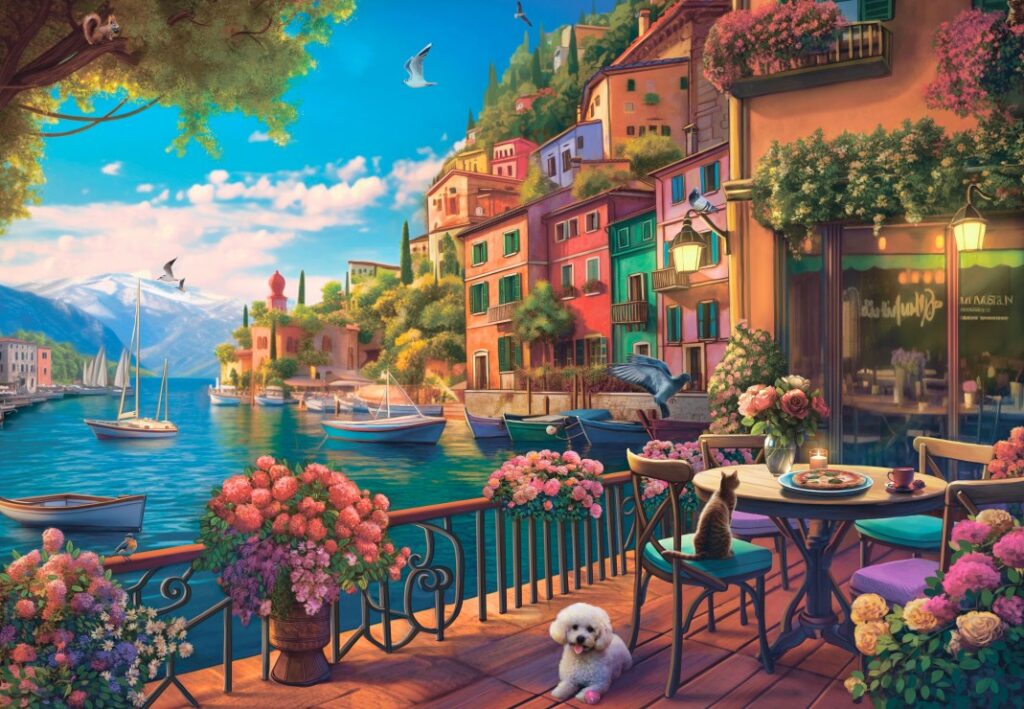 Pussel – Lake Como 1000 bitar