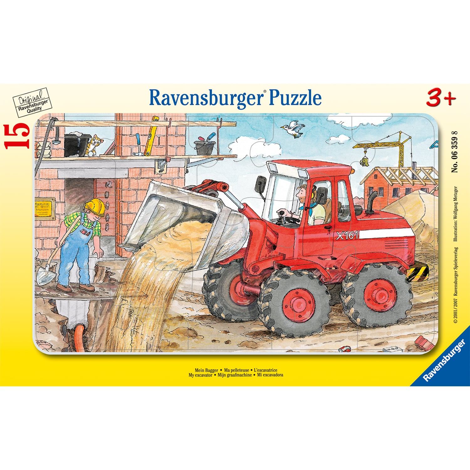 Barnpussel - My excavator 15 bitar