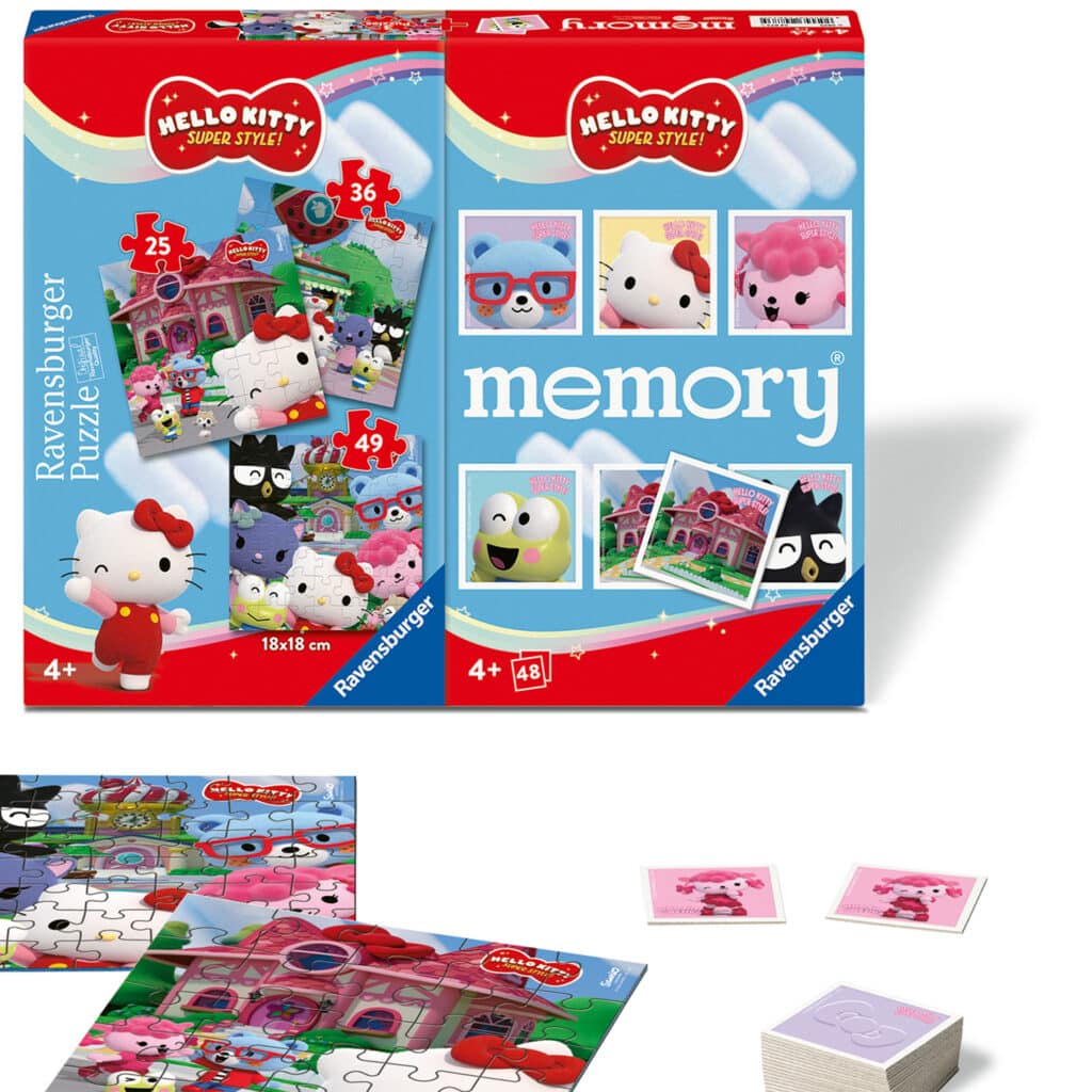 Hello Kitty 3 Pussel+memory®