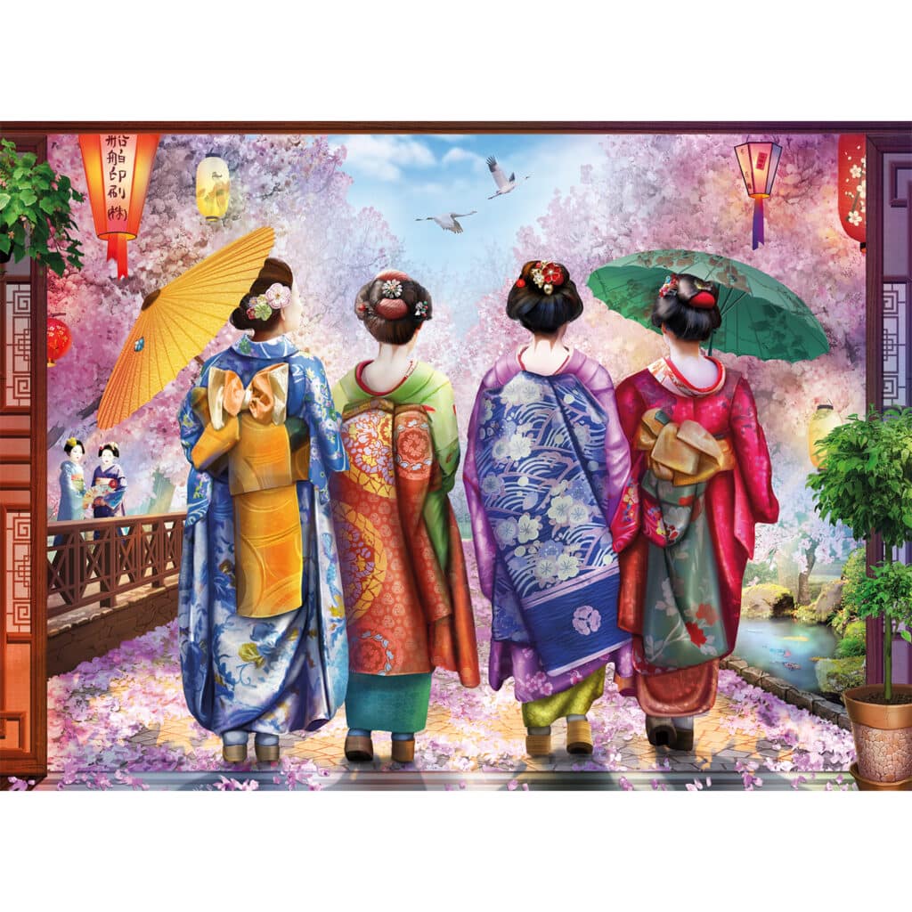 Ravensburger Pussel – Körsbärsblomspromenad 500 bitar