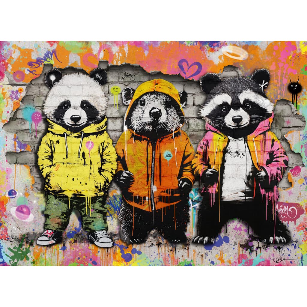 Ravensburger Pussel – Djurgraffiti 500 bitar