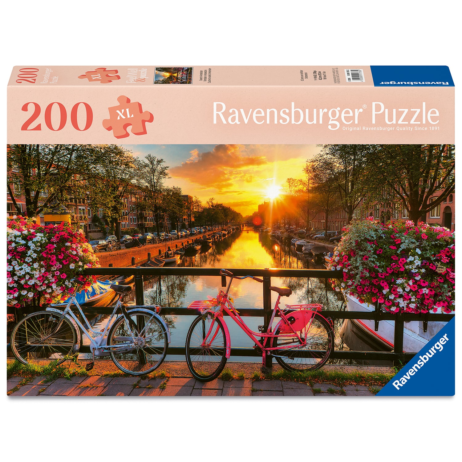 Pussel - Solnedgång i Amsterdam 200 bitar
