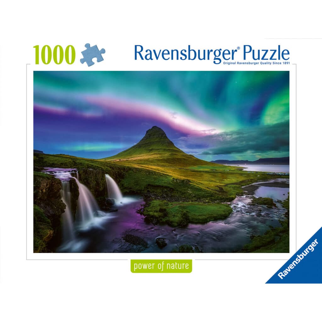 Ravensburger Pussel – Aurora över Kirkjufell, Island 1000 bitar