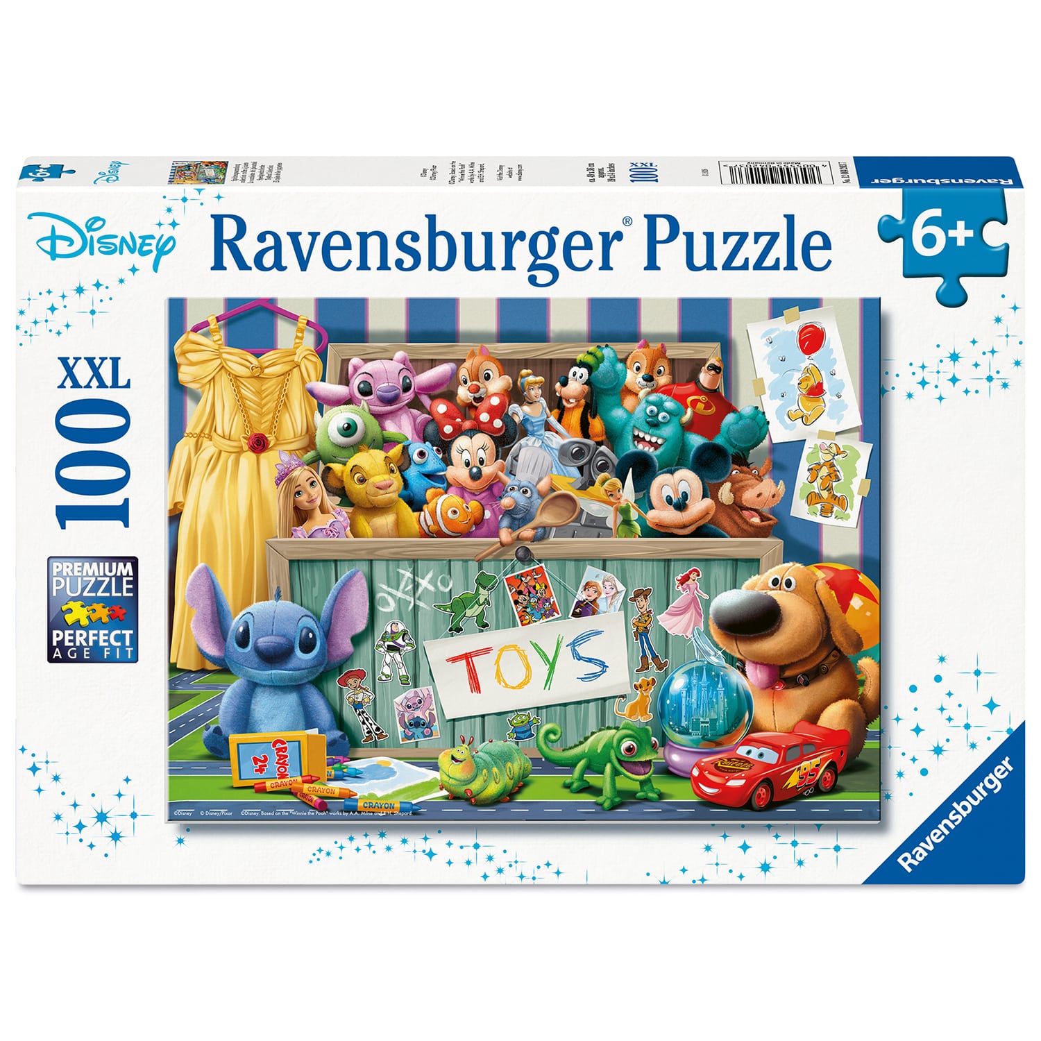 Pussel - Disney Pixar flerkaraktär 100 bitar
