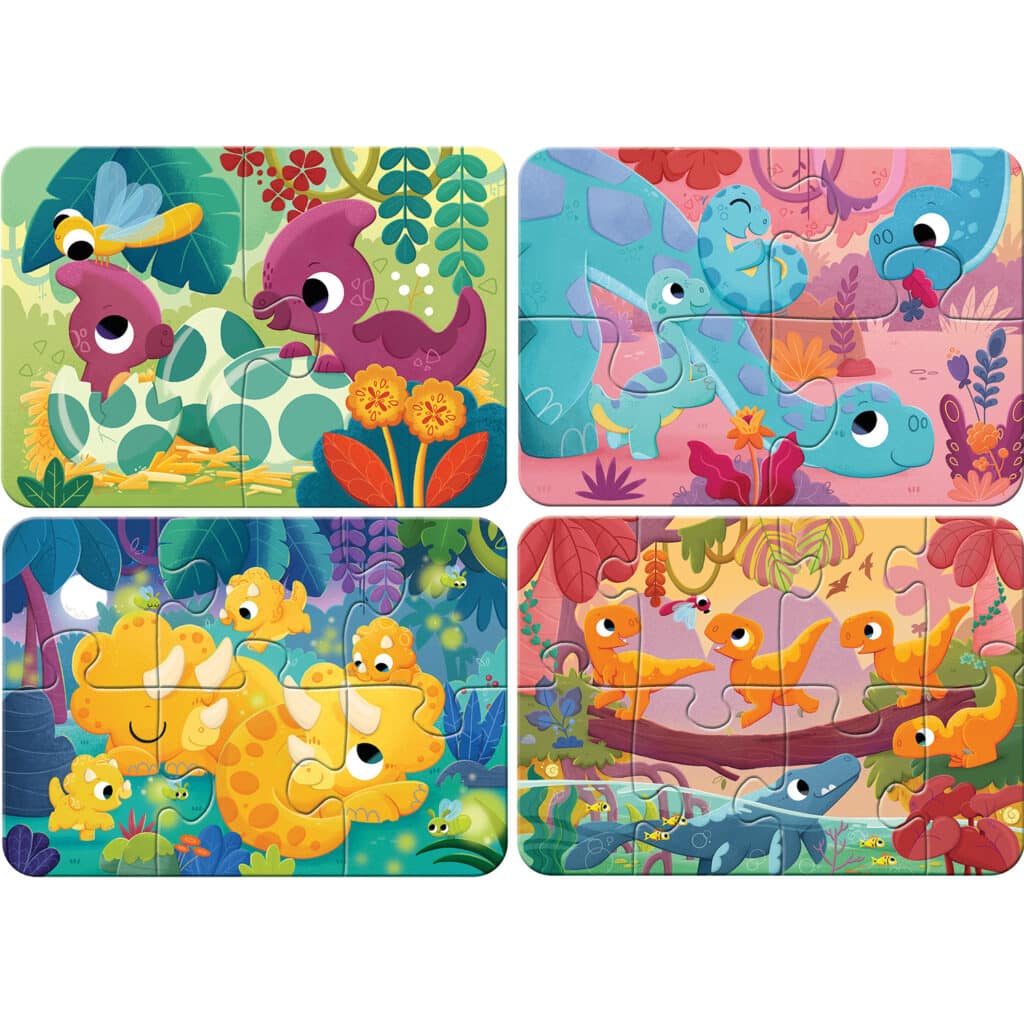 Ravensburger Mitt Första Pussel – Söta dinosaurier 2/4/6/8 bitar