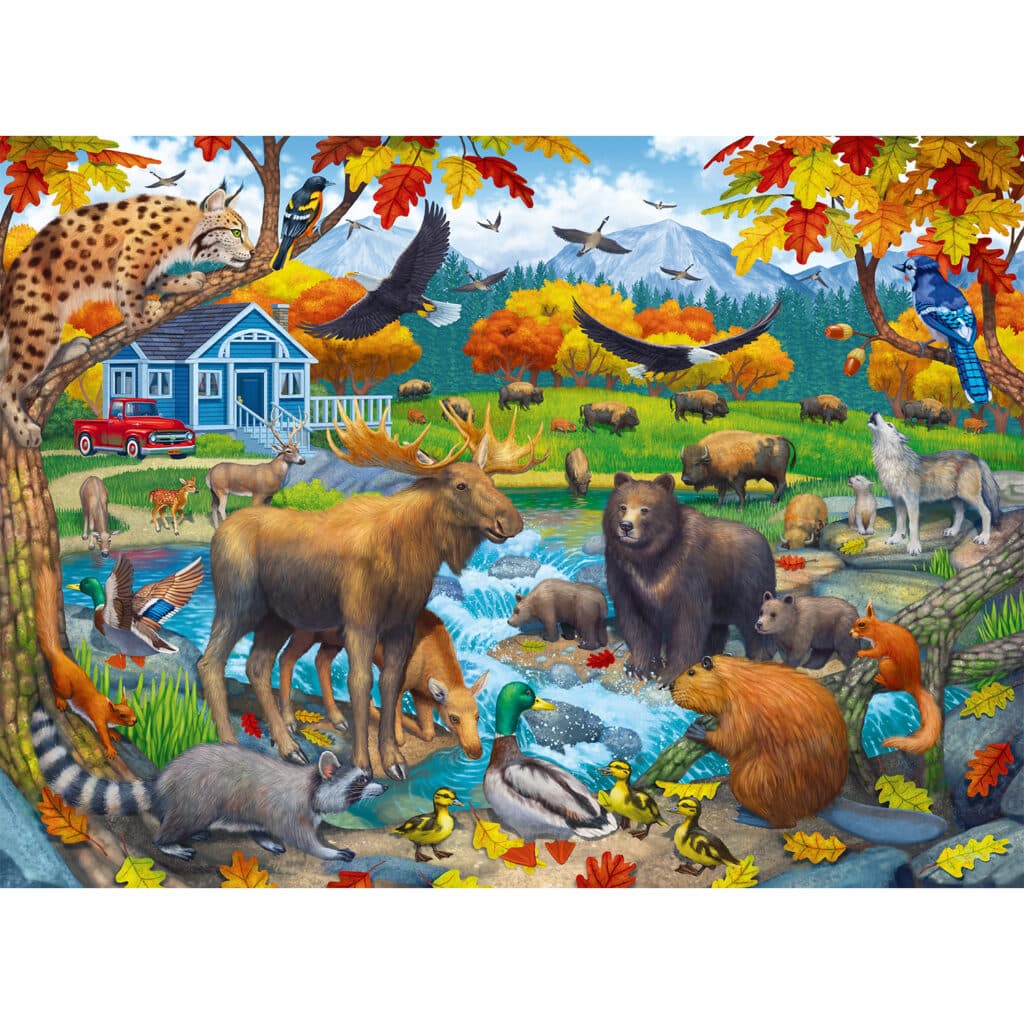 Ravensburger Barnpussel – Vid vattenhålet 150 bitar