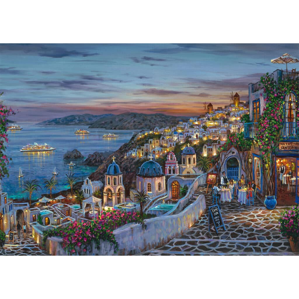 Pussel – Santorini sunset 1000 bitar