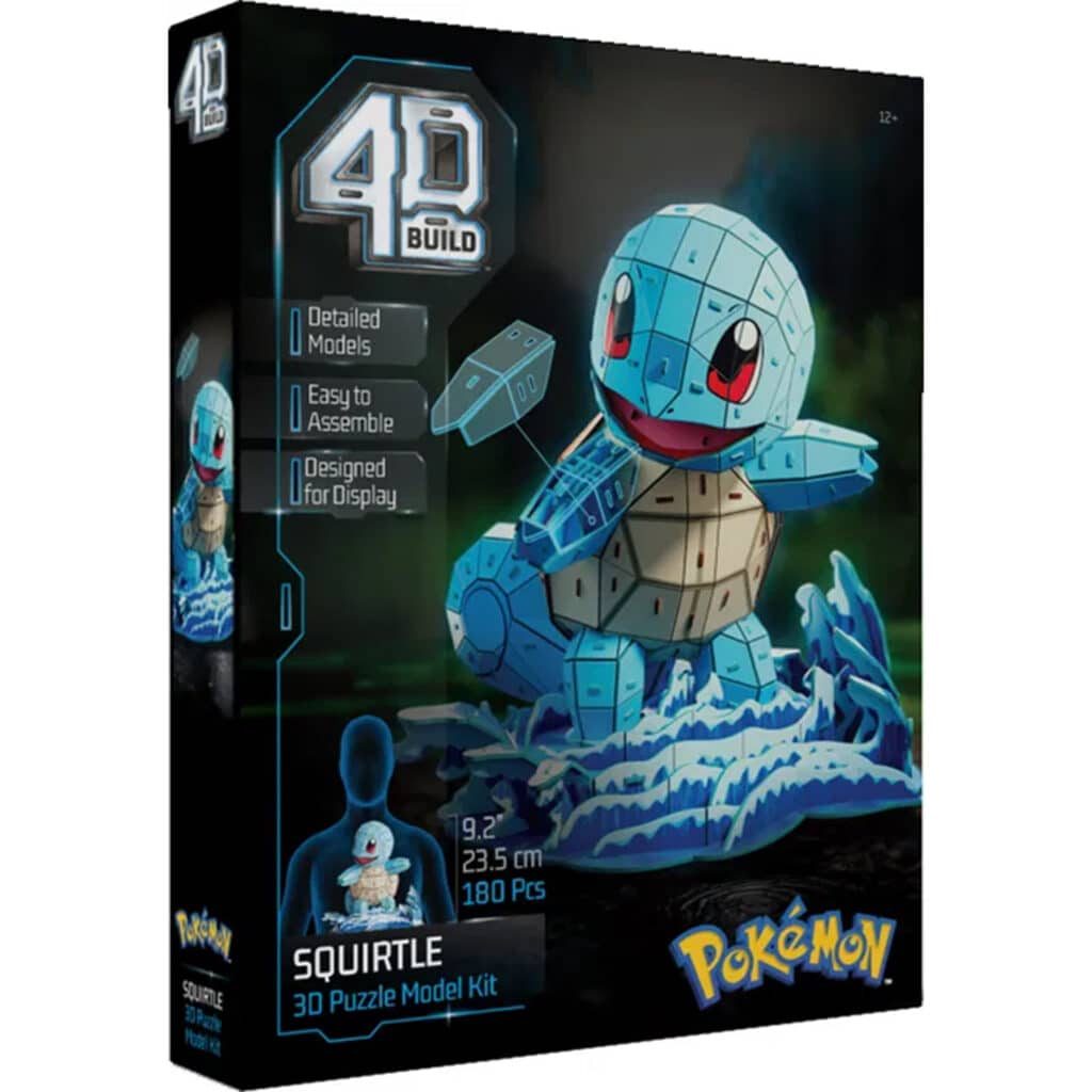 4D Build 3D-Pussel – Pokémon: Squirtle 23,5 cm – 180 Bitar