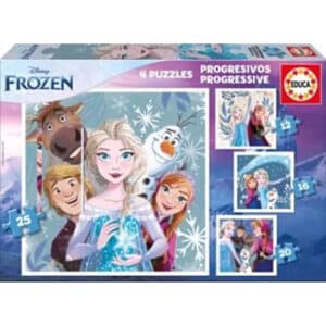 Educa 4i1 Barnpussel - Disney: Frost 12/16/20/25 bitar