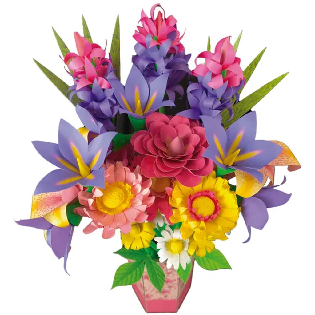 Educa Pysselset – Blomsterkonstbukett av vilda blommor 37 cm