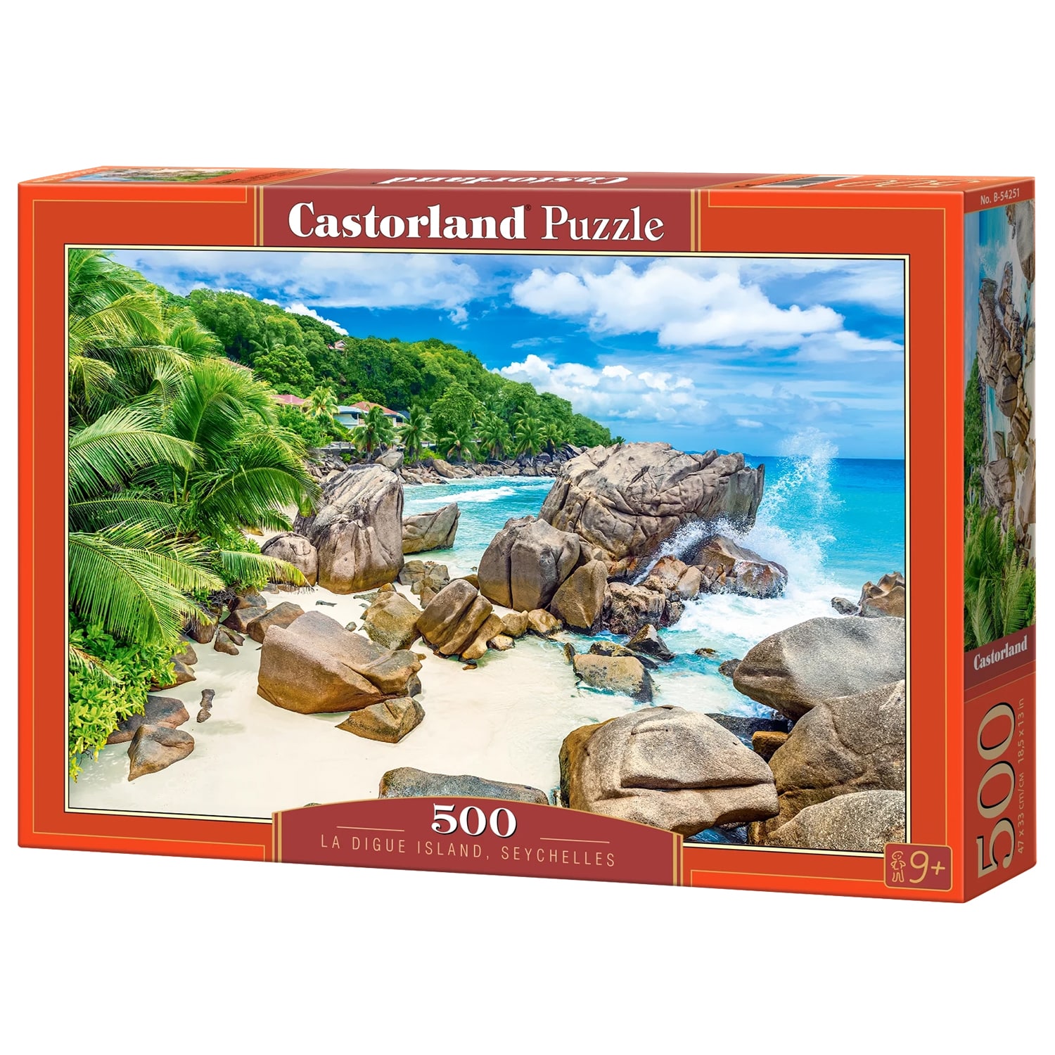 Pussel - La Digue Island, Seychelles 500 bitar