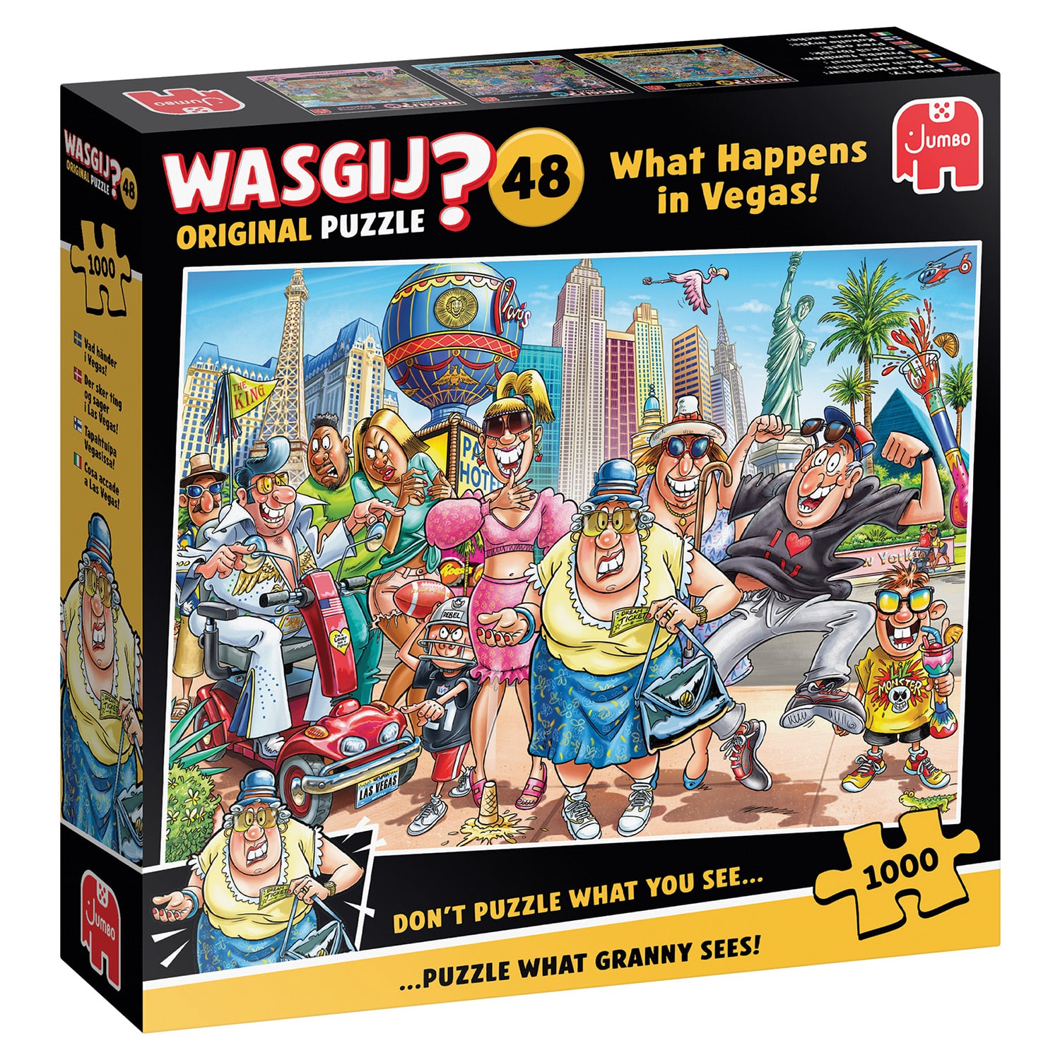 Pussel - Wasgij Original 48 Vad händer i Vegas? 1000 bitar