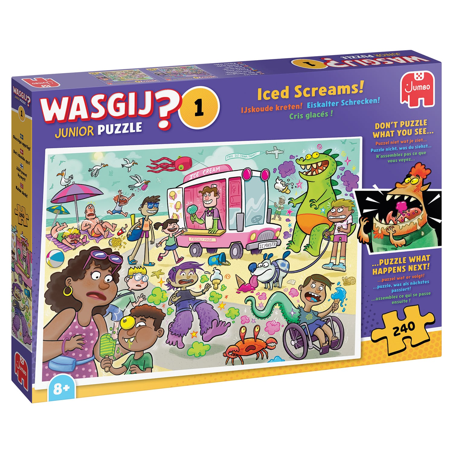Junior pussel - Wasgij Junior Glasskrik 240 bitar