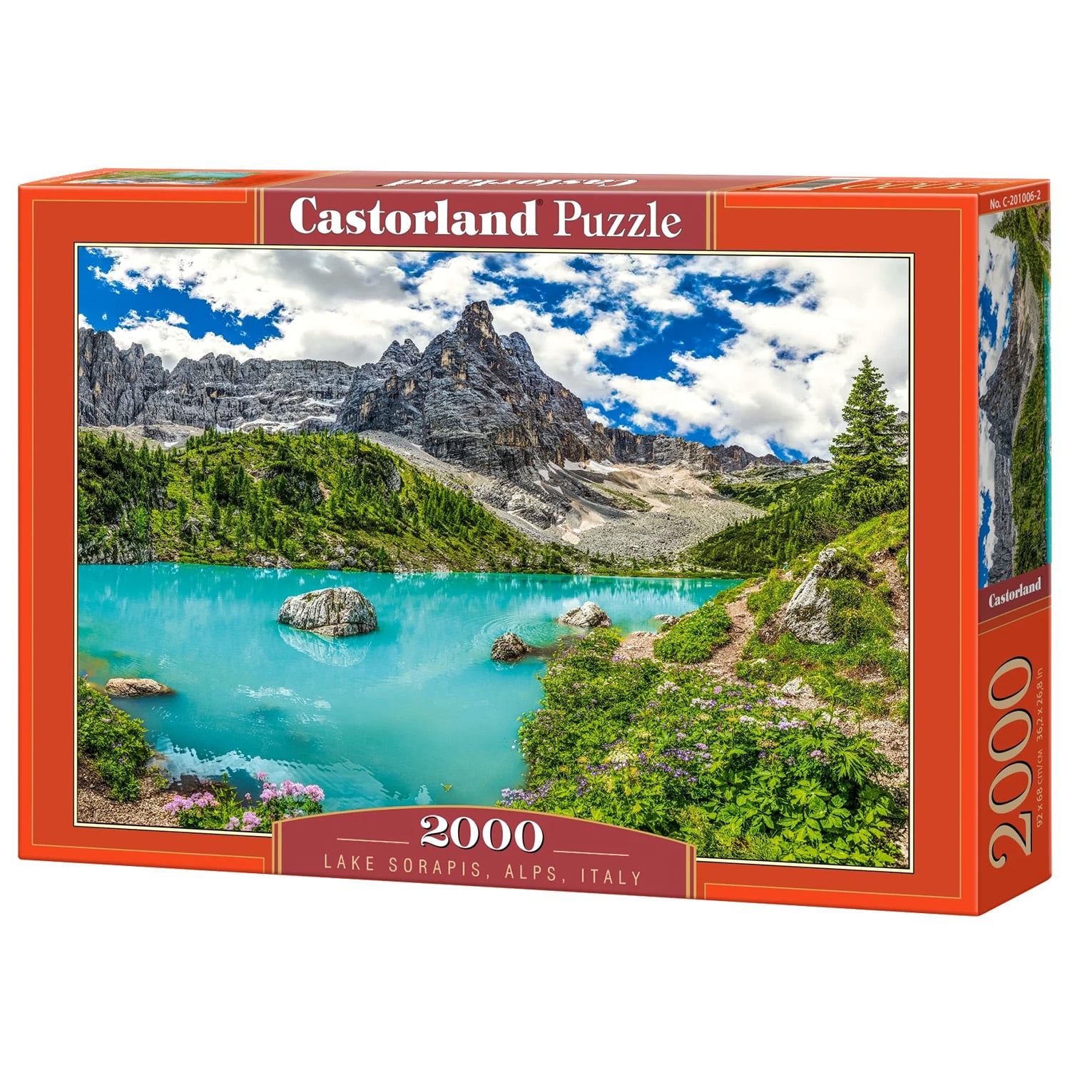 Castorland Pussel - Lago di Sorapis i Italien 2000 bitar
