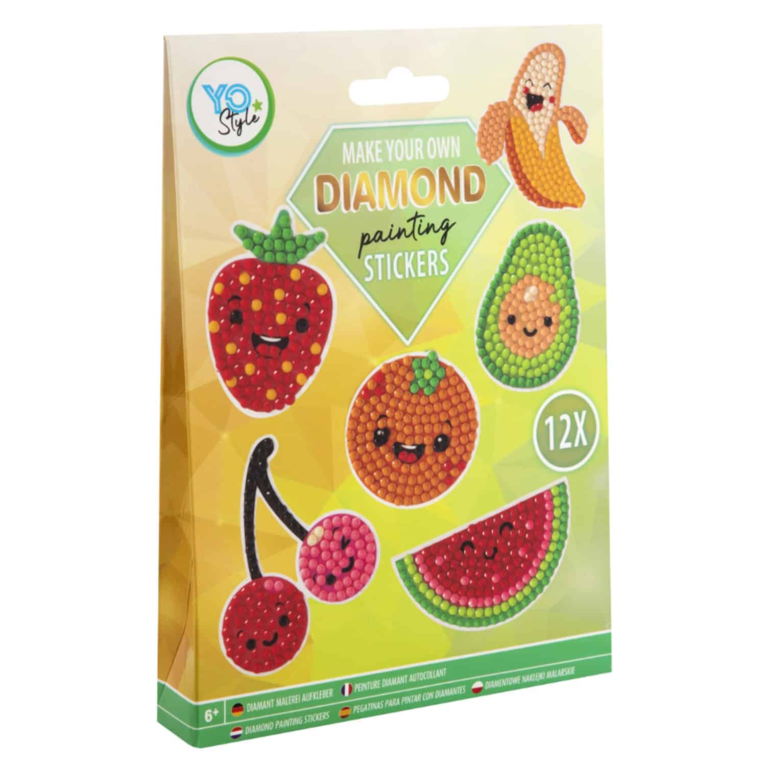 Pyssel - Diamond Painting Klistermärken Frukter