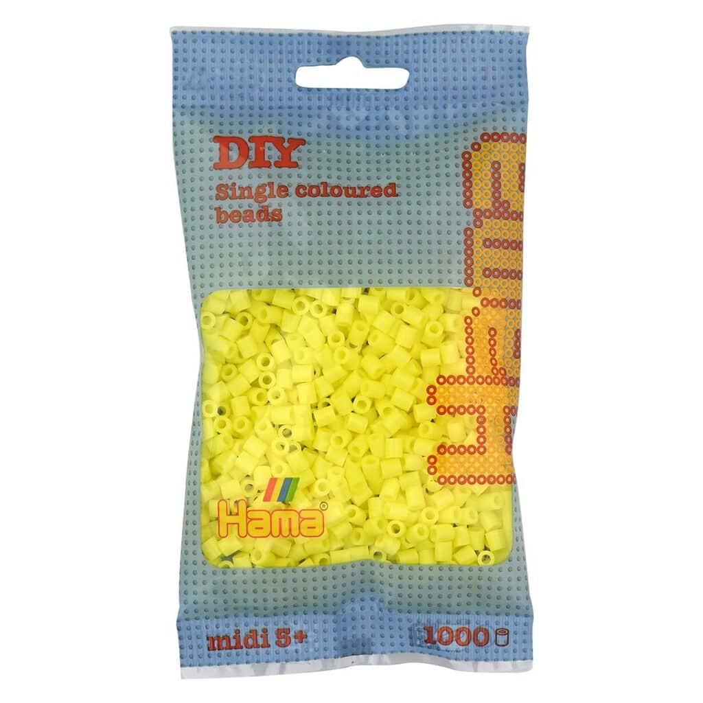 Hama Midi pärlor 1000 st pastellgul