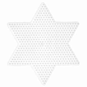 Hama Midi pärlplatta stor stjärna vit