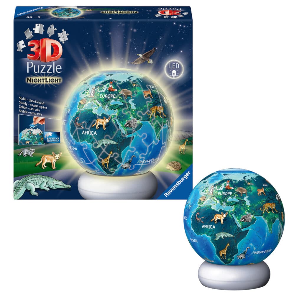 3D-Boll Nattlampa The Earth by Night 72p