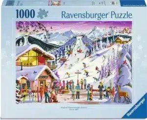 Ravensburger Pussel – Vinterstämning vid skidbacken 1000 bitar
