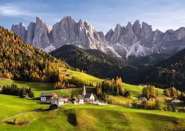 Ravensburger Pussel – Dolomiterna på hösten, Italien 1000 bitar