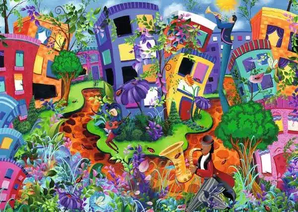 Ravensburger Pussel – Nyckelpigegatan 1000 bitar