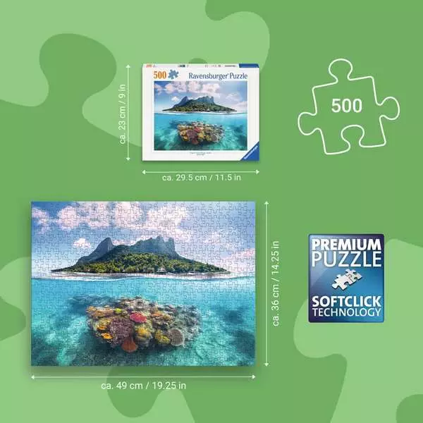 Ravensburger Pussel – Bora Bora i Franska Polynesien 500 bitar