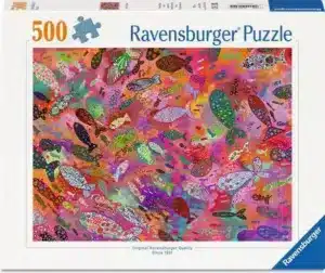Ravensburger Pussel – Fiskar i fuchsia 500 bitar