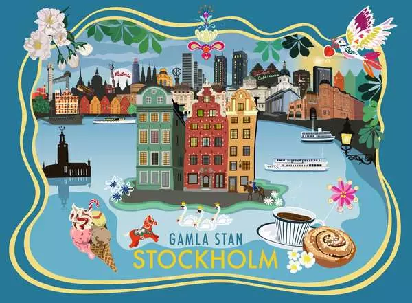 Ravensburger Pussel – Gamla stan, Stockholm 500 bitar