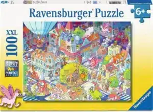 Ravensburger Barnpussel – En dag i Kaosköping: Hitta felen 100 bitar