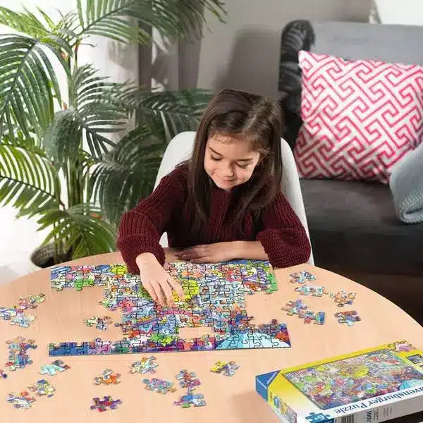 Ravensburger Barnpussel – En dag i Kaosköping: Hitta felen 100 bitar