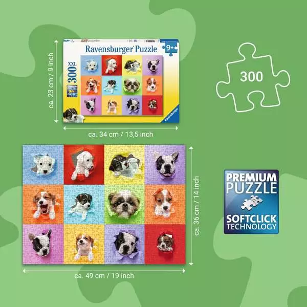 Ravensburger Barnpussel – Valpselfie 300 bitar XXL