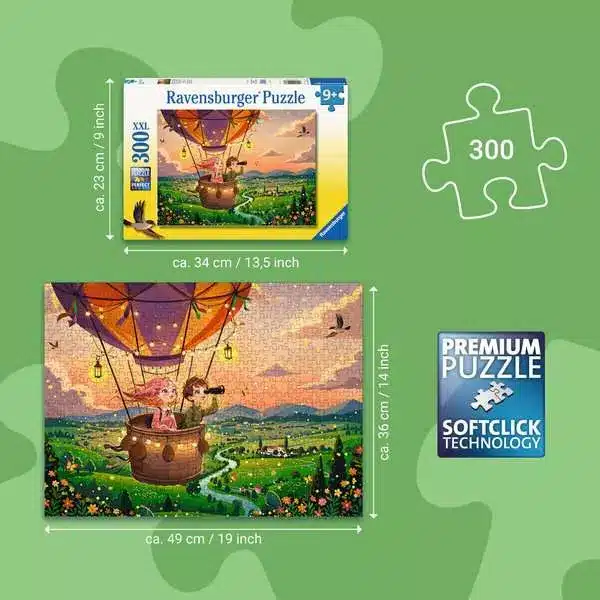 Ravensburger Barnpussel – Mysig tur i solnedgången 300 bitar XXL