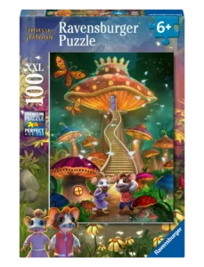 Ravensburger Barnpussel – Musse & Helium: Det magiska svampäventyret 100 bitar