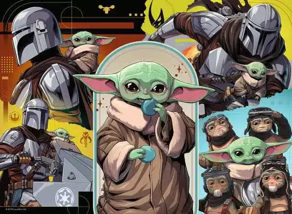 Ravensburger Barnpussel – The Mandalorian & Grogu 100 bitar XXL