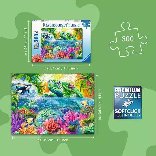 Ravensburger Barnpussel – Havets skatter 300 bitar XXL