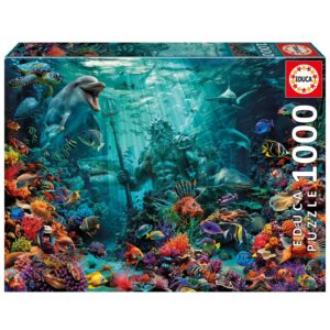Educa Pussel - Poseidon vid korallrevet 1000 bitar