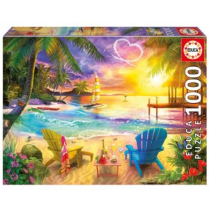 Educa Pussel - Kärlekens strand 1000 bitar