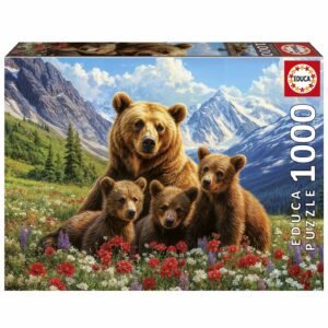 Educa Pussel - Grizzlybjörnar i Kanada 1000 bitar