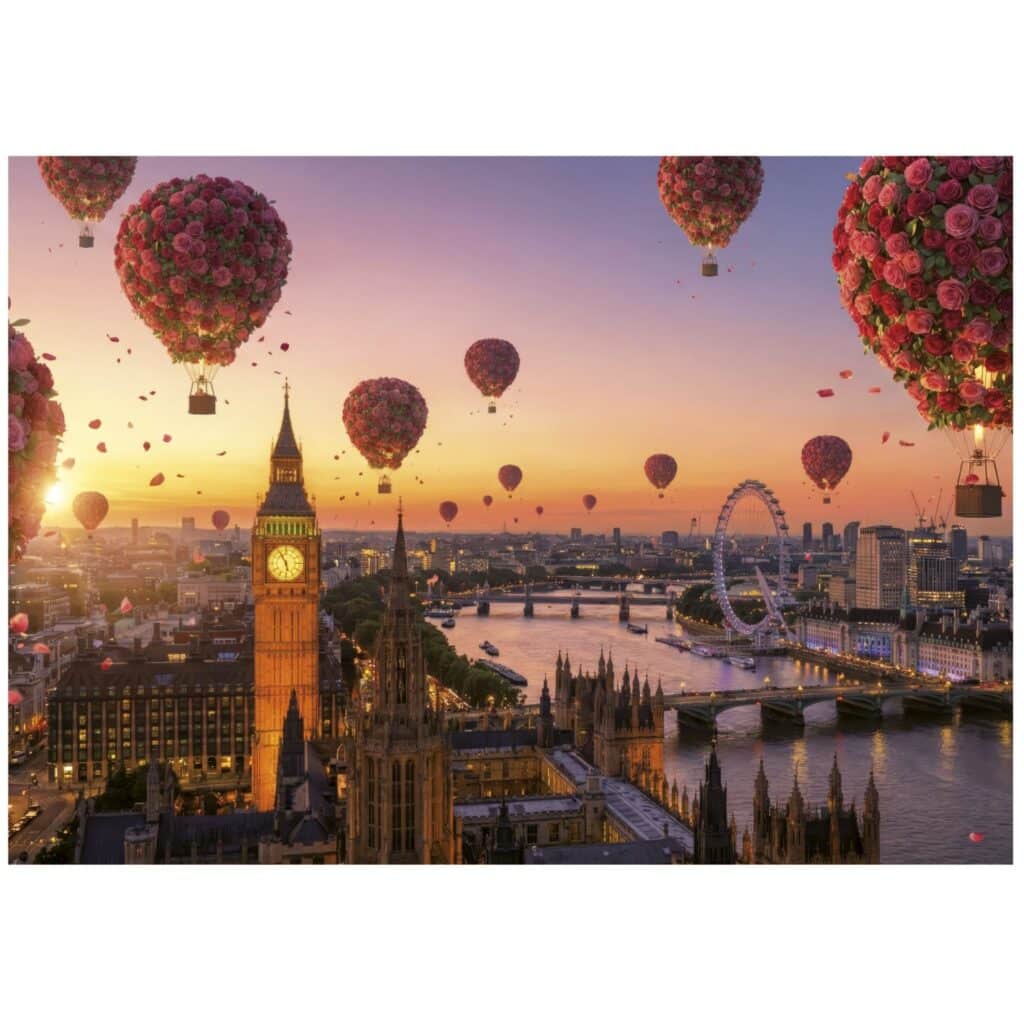 Educa Pussel – London i blom 1000 bitar