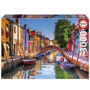 Educa Pussel - Burano, Italien 3000 bitar