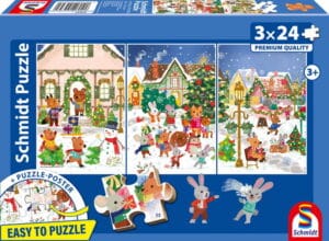 Schmidt Barnpussel - God jul 3x24 bitar