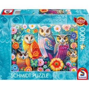 Schmidt Pussel - Ugglor och Blommor 1000 bitar