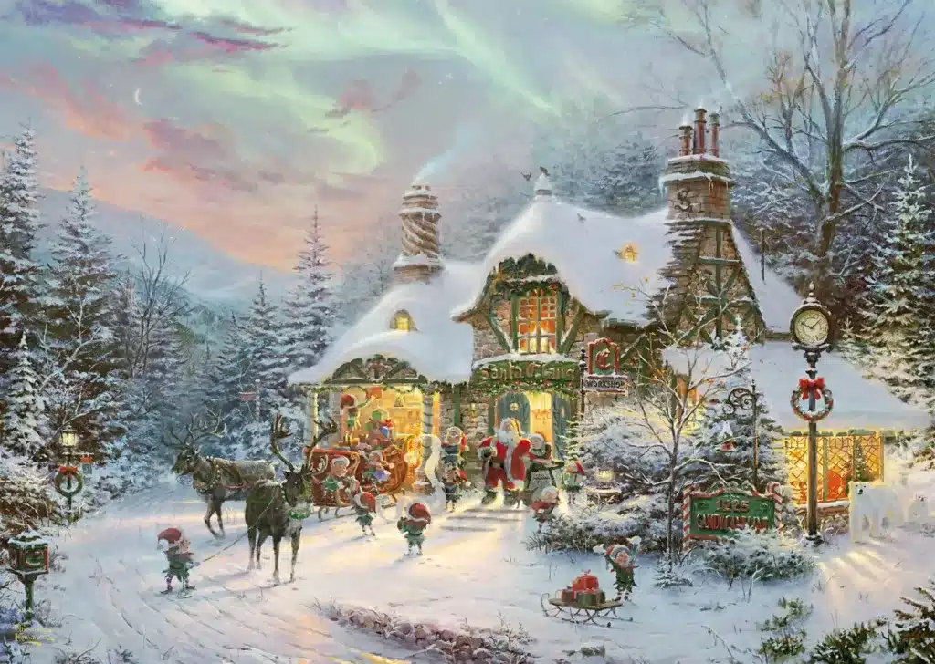 Schmidt Pussel – Kinkade: Tomtens Julnatt 1000 bitar