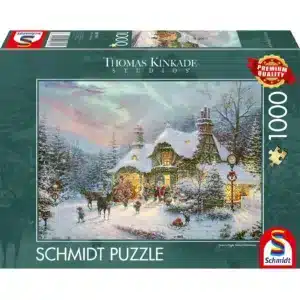 Schmidt Pussel - Kinkade: Tomtens Julnatt 1000 bitar